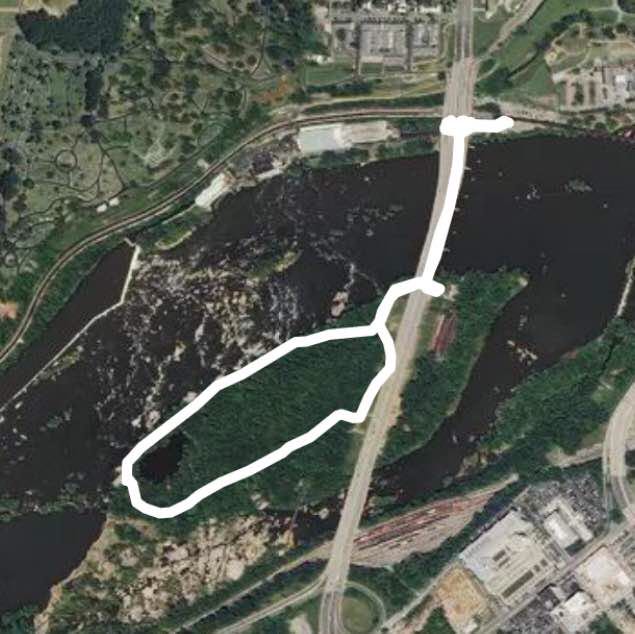 Belle Isle Walk Trail Richmond, Virginia, USA Pacer