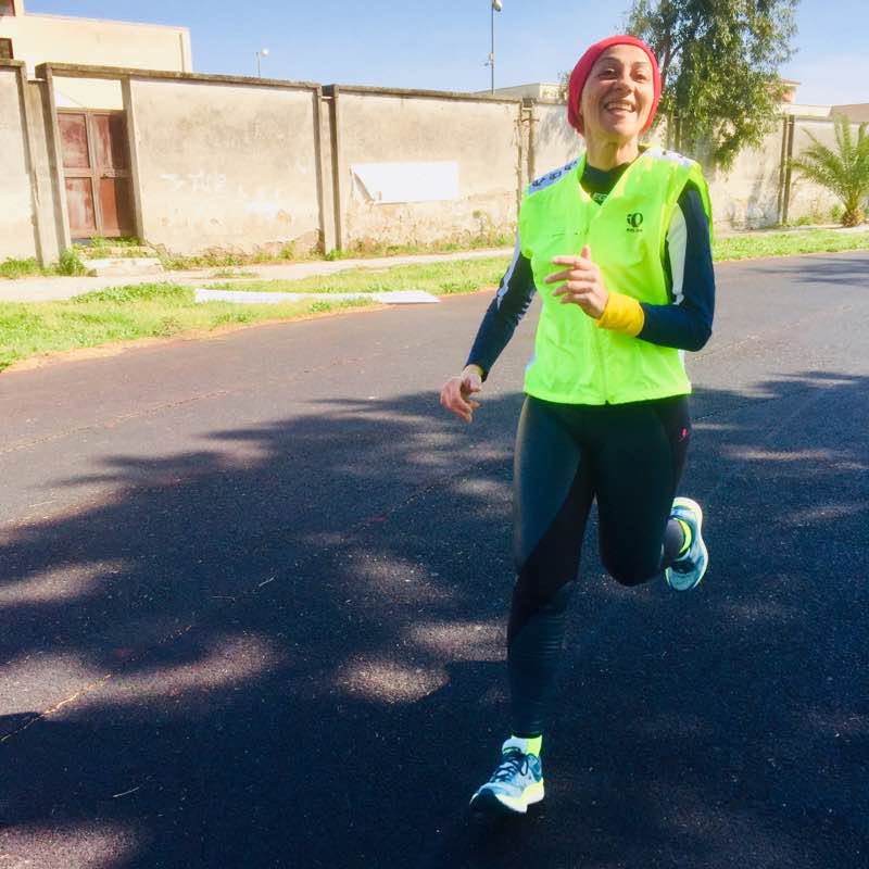 Sports field walking route map in Villa Literno