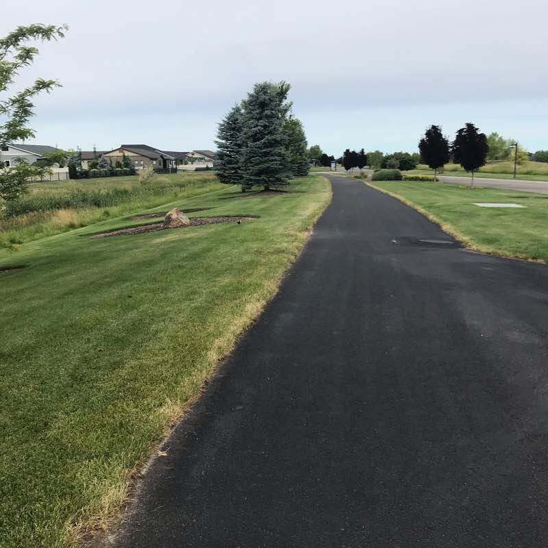 Legacy walkway walking route map in Eagle