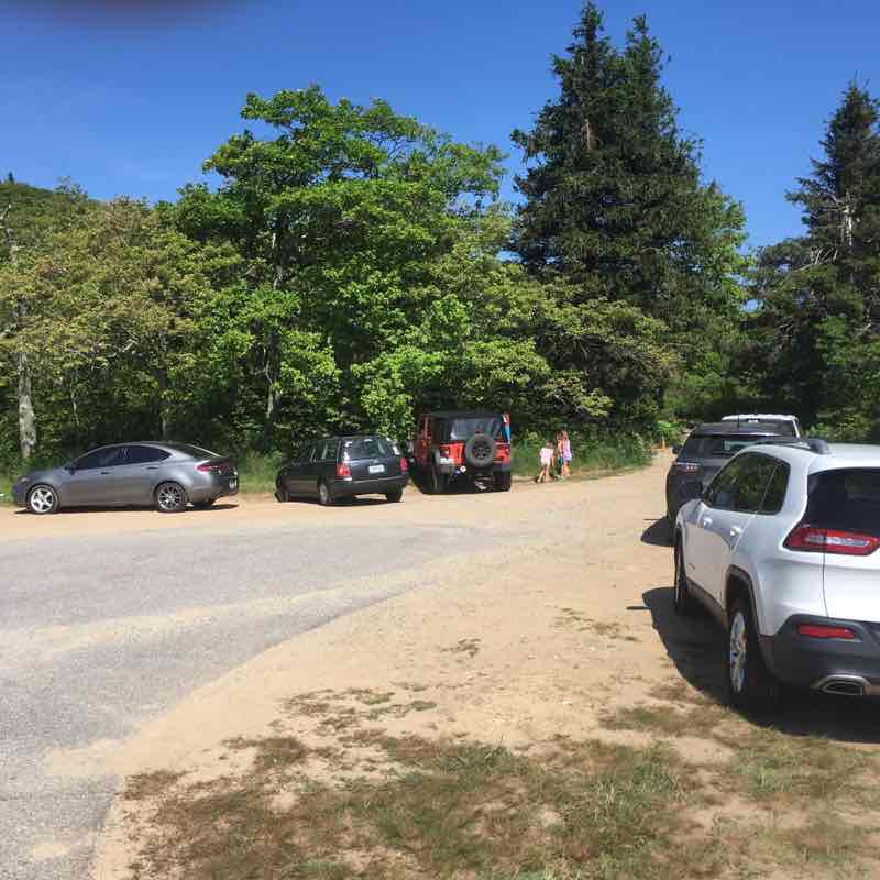 Frying Pan Mtn walking route map in Pisgah Forest