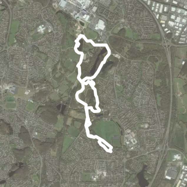 Nature park Walk Stirchley and Brookside, Telford, England Pacer