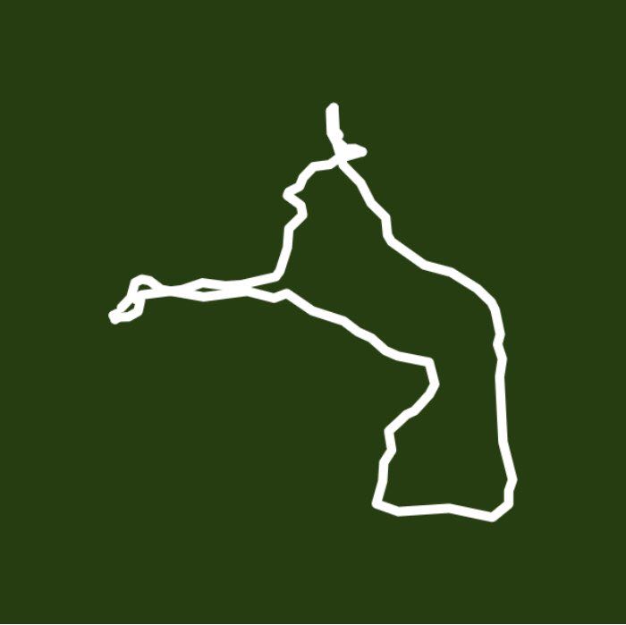 Otter trail walking route map in Crivitz