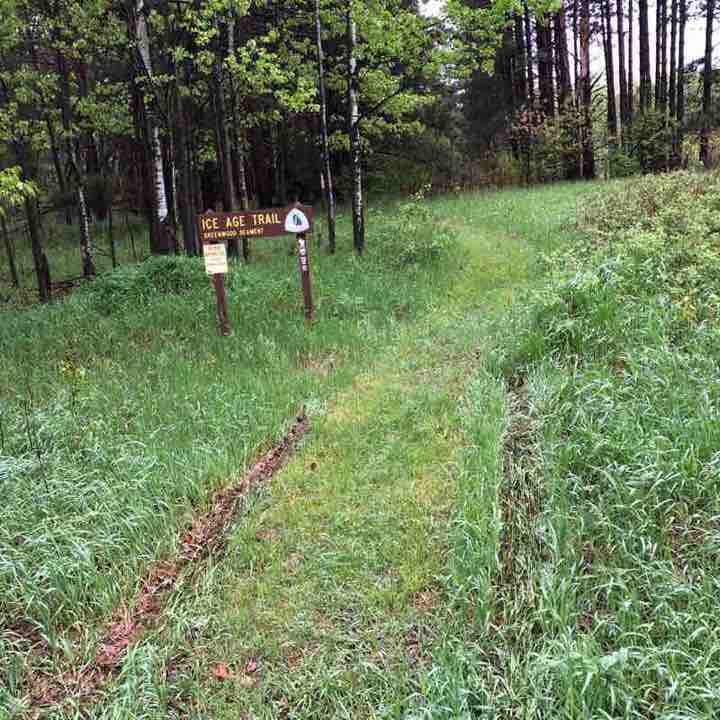 Cr to Mecan River Segment walking route map in Hancock