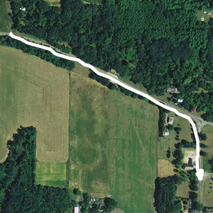 The start of the CR to Wedde  creek walking route map in Wautoma