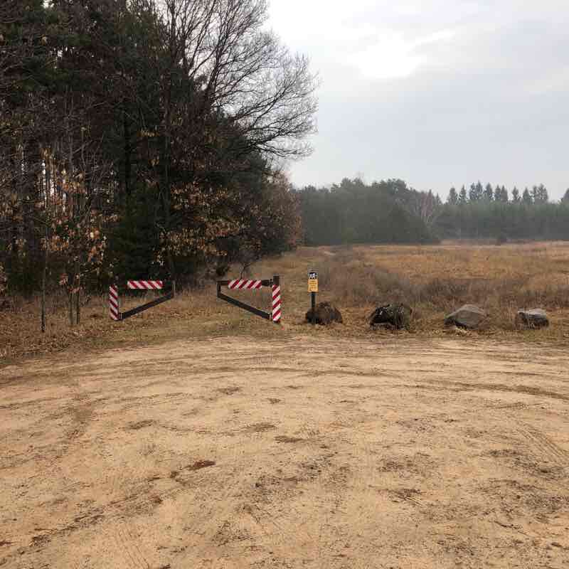 Bohn Lake Segment of the Ice Age Trail walking route map in Hancock