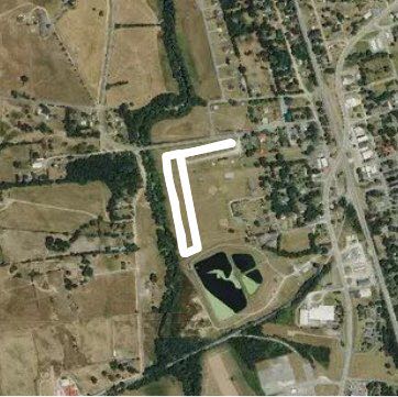 Winnette Ayers Park walking route map in Wartrace