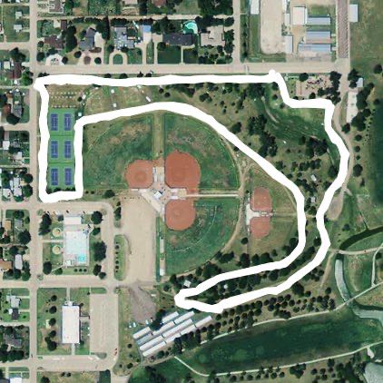 Russell Community Adventure Trail walking route map in Russell