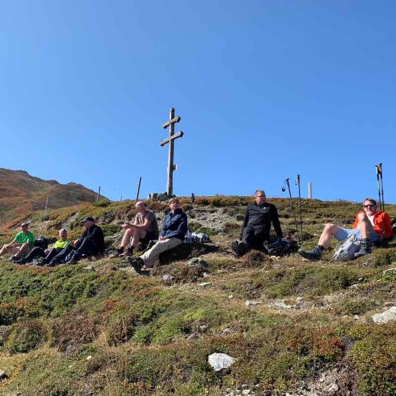 Trins circular walk walking route map in Trins