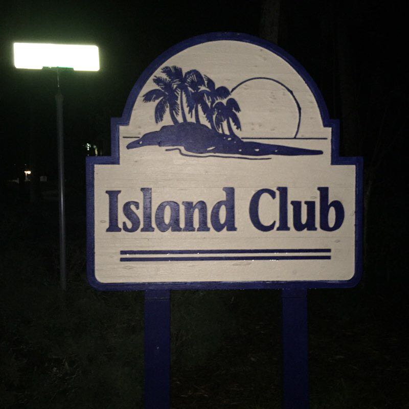 Island club trail walking route map in Ocala