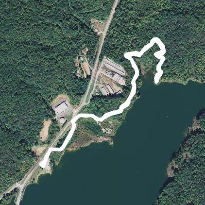 Lake Zwerner hiking trail 1.75 mile out and back