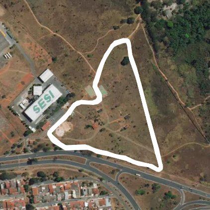 Guará Park walking route map in Brasília