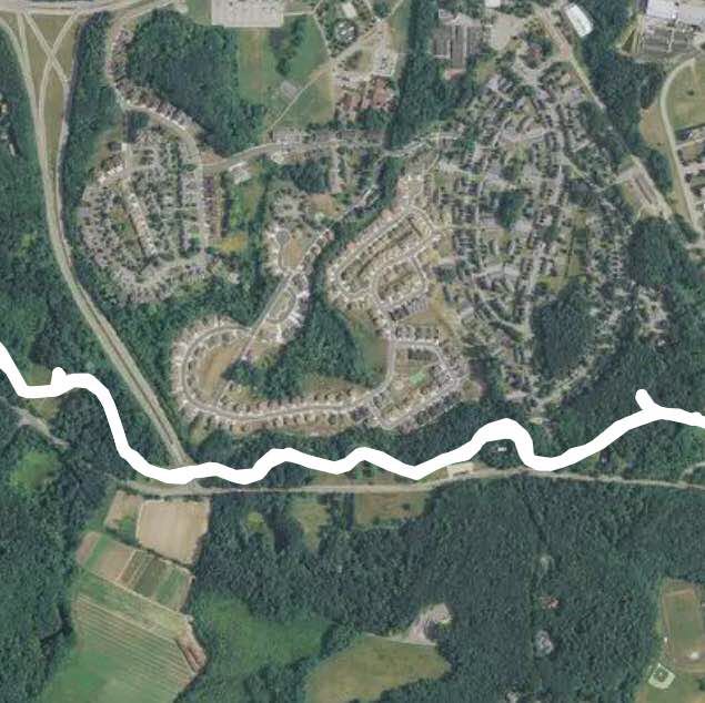 Minuteman Natinal Park walking route map in Lexington