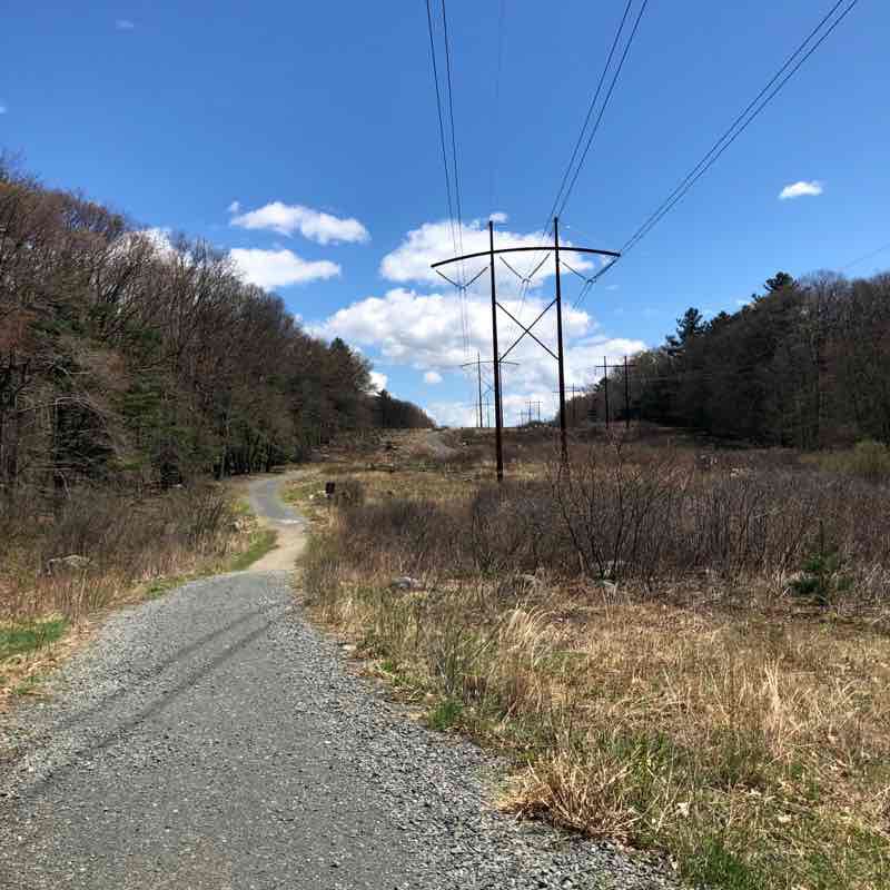 Burlington Rail Trail walking route map in Burlington