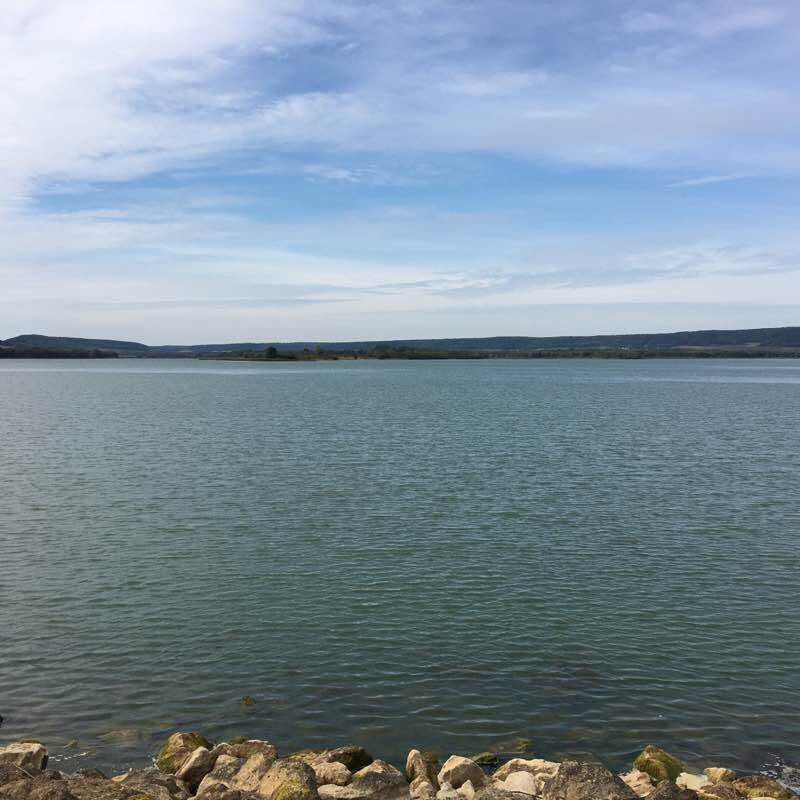Madine Lake walking route map in Nonsard-Lamarche