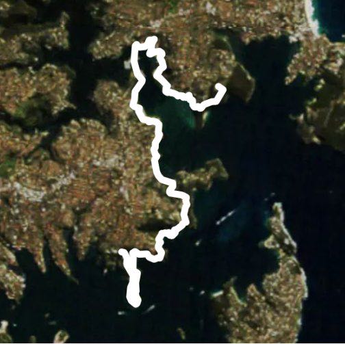 Sydney coast trek  walking route map in Mosman