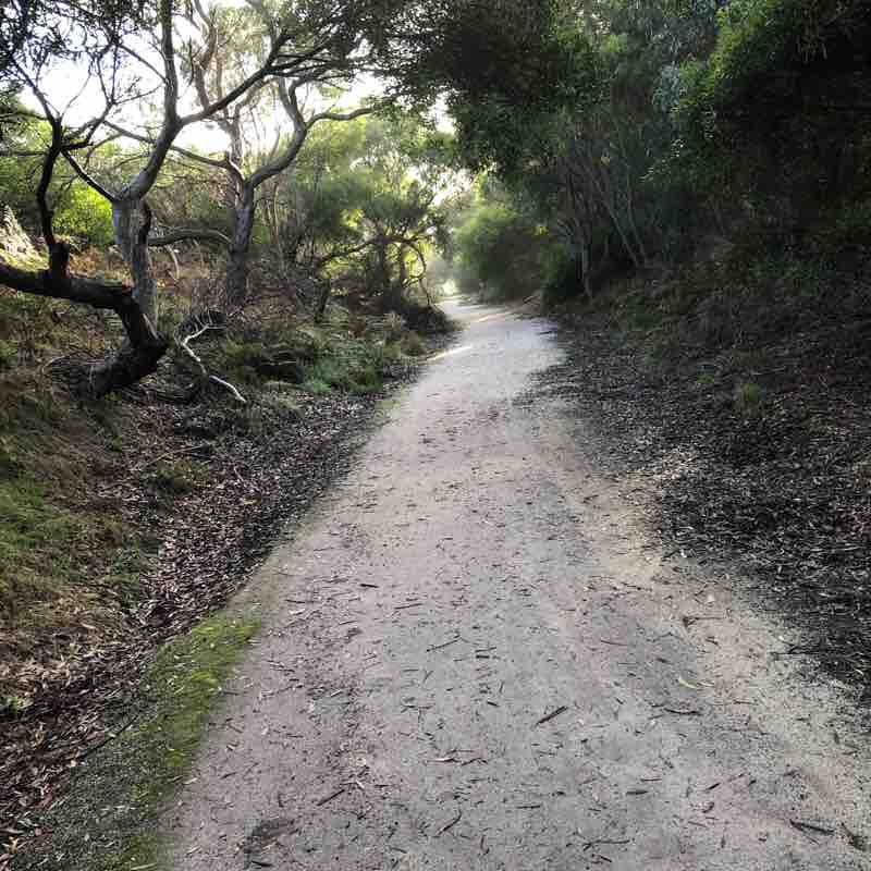 State Coal mine rail track walking route map in Wonthaggi