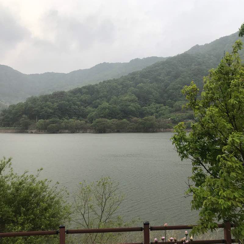 Jeungpyeong Samgi Reservoir walking route map in Jeungpyeong