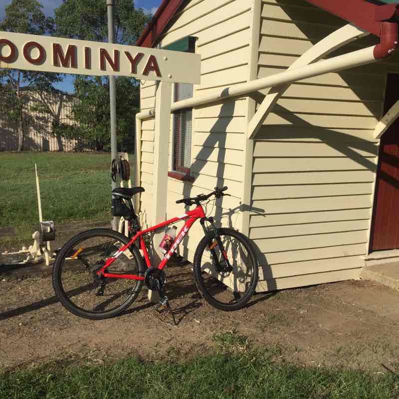 BVRT Lowood to Esk return  walking route map in Lowood