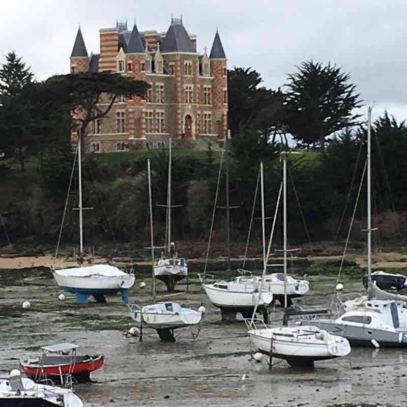 Coastal path St Briac sur mer walking route map in Saint-Briac-sur-Mer