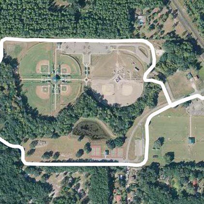 Taylor co sports complex walking route map in Perry