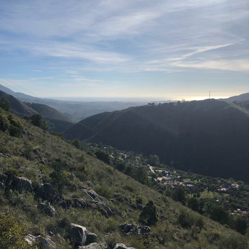 The Coín Field walking route map in Alhaurín el Grande