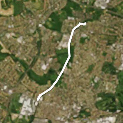 Channel walking route map in Southall