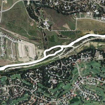 San Antonio walking route map in Bulverde