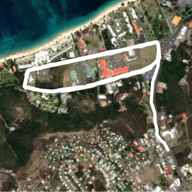 Red Morne walking route map in The Lime