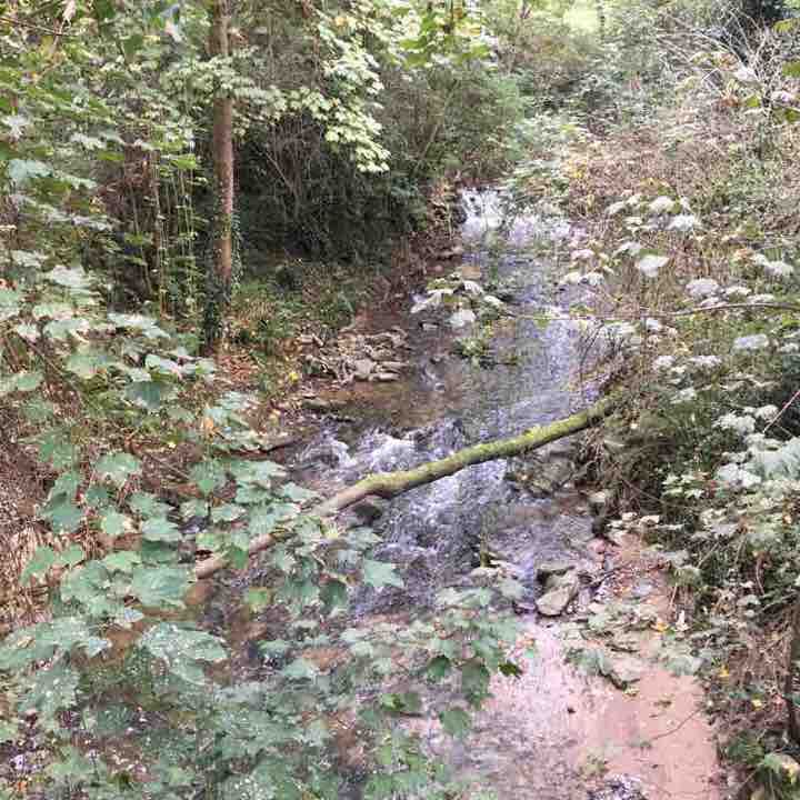 Pedreo Zone walking route map in Villamar