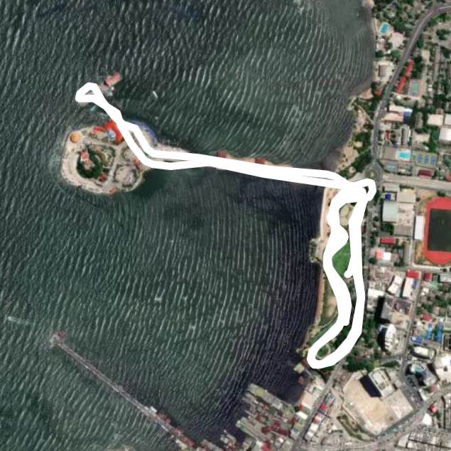 Koh loy..Sri racha walking route map in Si Racha