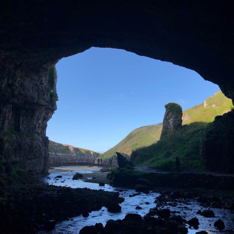 Smoo Cave & Cliffs walking route map in Sangobeg