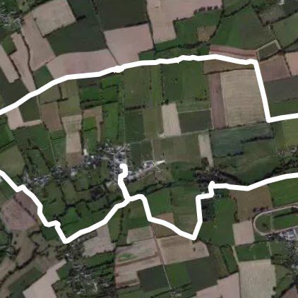 Anctoville walking route map in Aurseulles