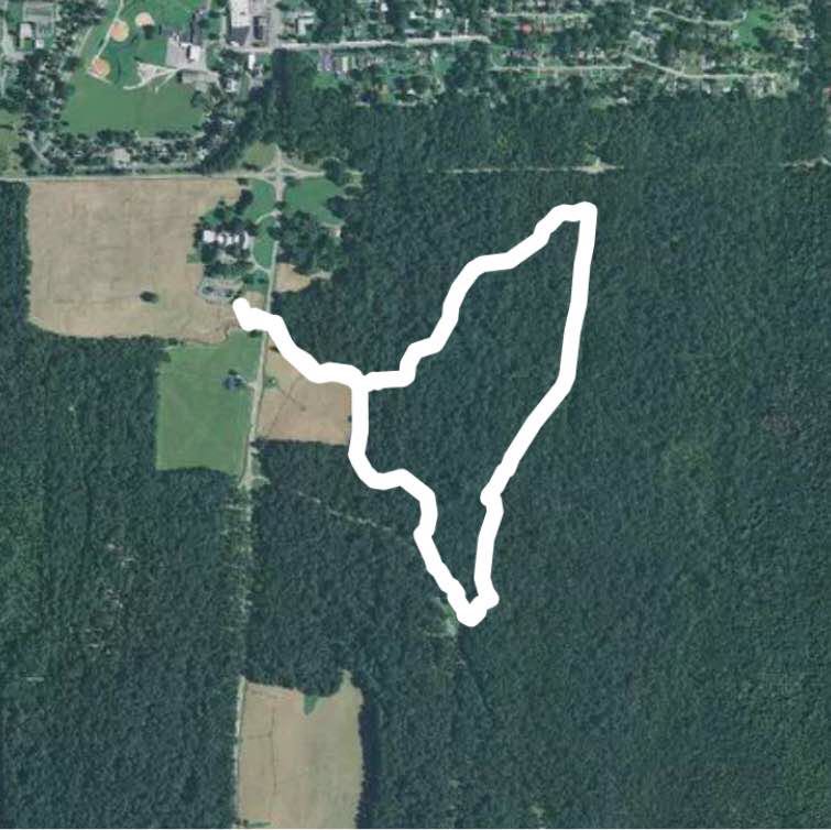 First section General Bragg trail. walking route map in Fort Oglethorpe