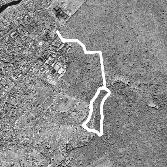 Cornesti plateau walking route map in Târgu Mureș