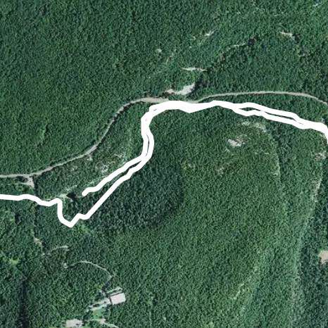 Awosting Falls at Minnewaska Preserve walking route map in Gardiner