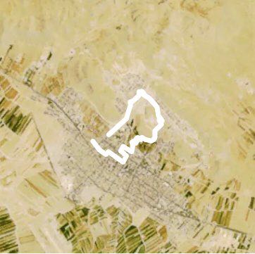 Around the shahrekord city walking route map in Shahrekord