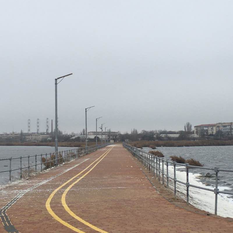 Саки. Новая набережная у Соленого озера