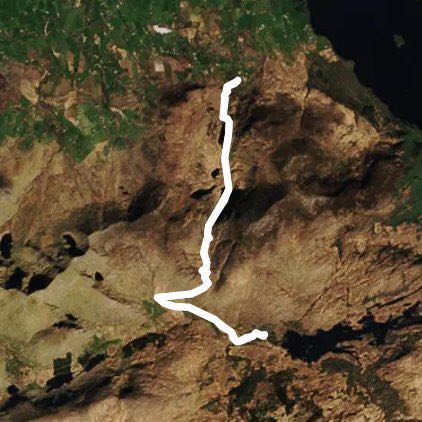 Kate Kearney To Lord Brandon return walking route map in Kate Kearney's Cottage