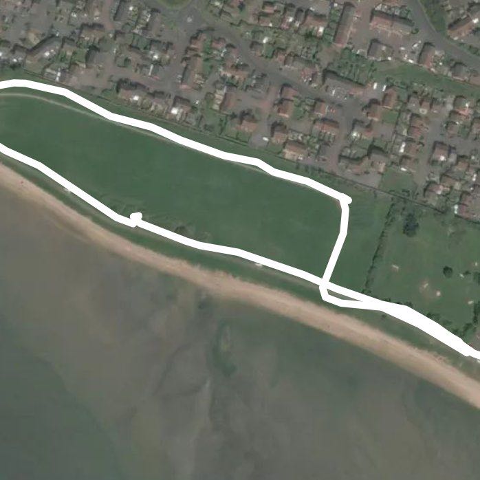 Southampton walking route map in Netley