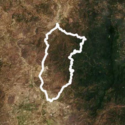 Comayagua Mountain walking route map in Comayagua