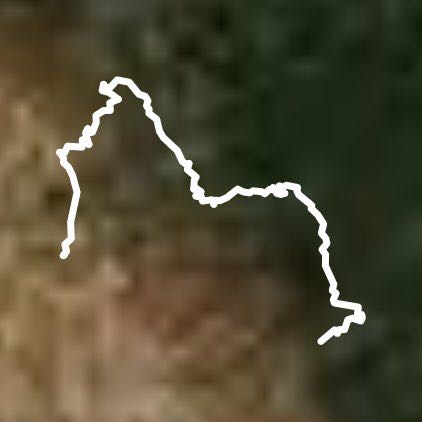 Jesús de Otoro walking route map in Lodo Negro