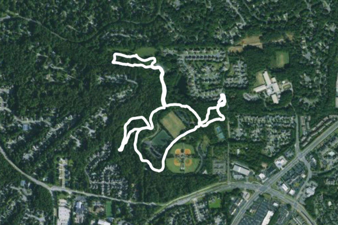 2.40 Mi Route in Ocee, 30005, Alpharetta, Georgia, United States