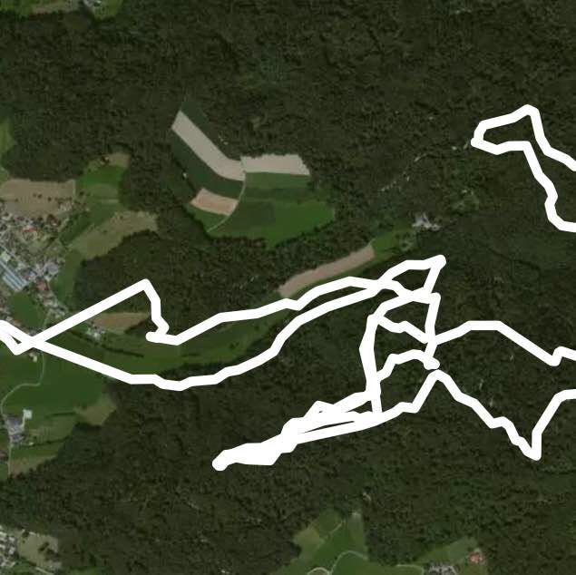 Running in Muhen, Canton of Aargau, Switzerland walking route map in Muhen