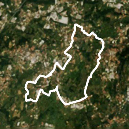 Renate desana walking route map in Cremella