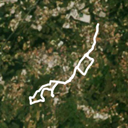 The valley renate walking route map in Cremella