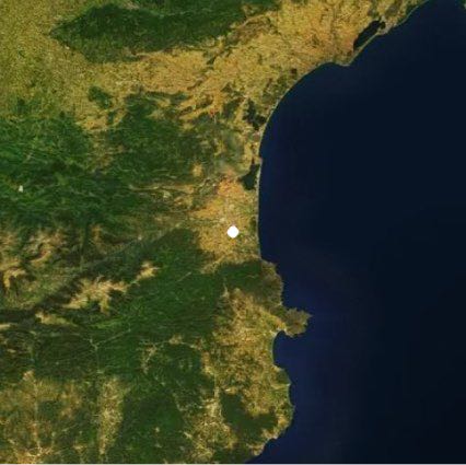 Lake of Villeneuve-de-la-Raho walking route map in Villeneuve-de-la-Raho