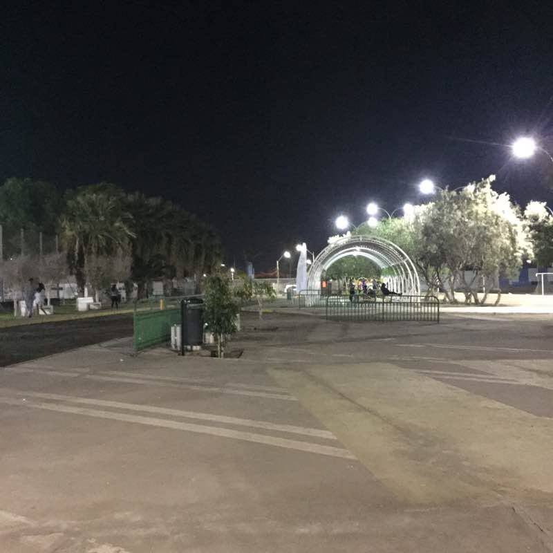 Sports Park walking route map in Arica