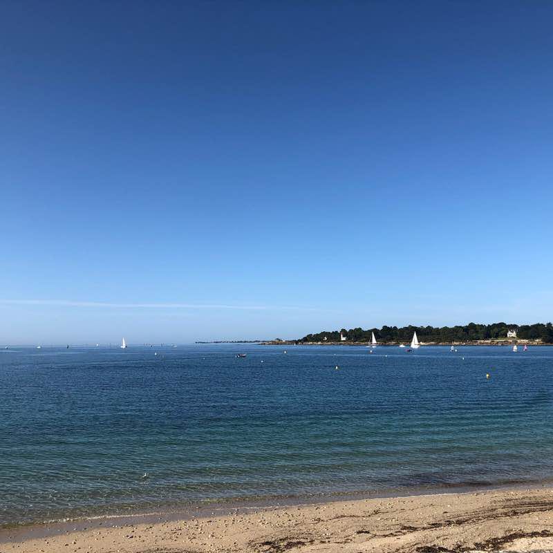 Beautiful ride walking route map in Fouesnant