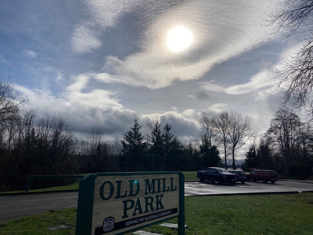 walking near me in Silverdale Waterfront Park in winter
