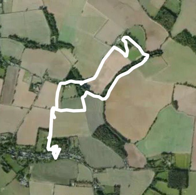 Afternoon stroll in Tendring walking route map in Thorpe-le-Soken